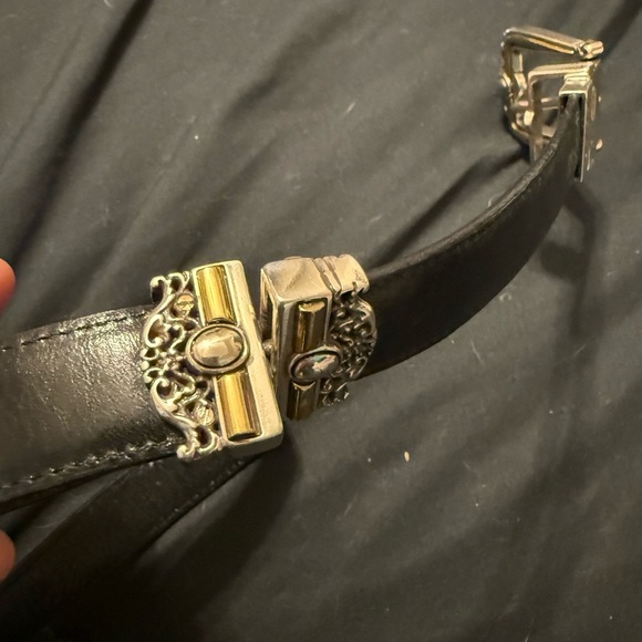 Brighton size large “34” turn/twist black leather belt - Picture 7 of 8